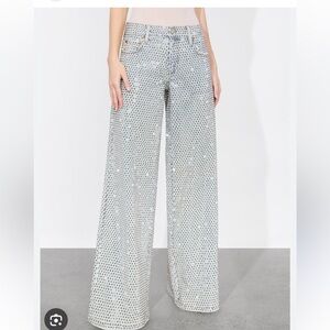 Alice + Olivia Embellished Trish Jeans
